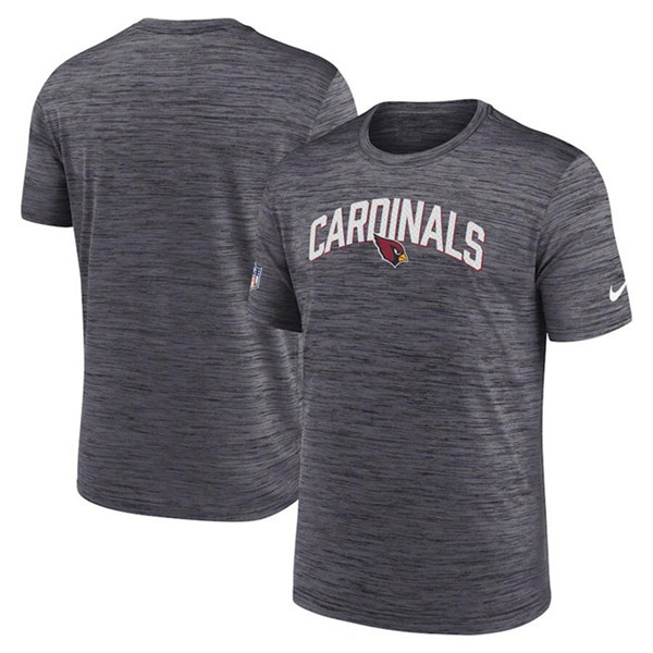 Men's Arizona Cardinals Gray On-Field Sideline Velocity T-Shirt